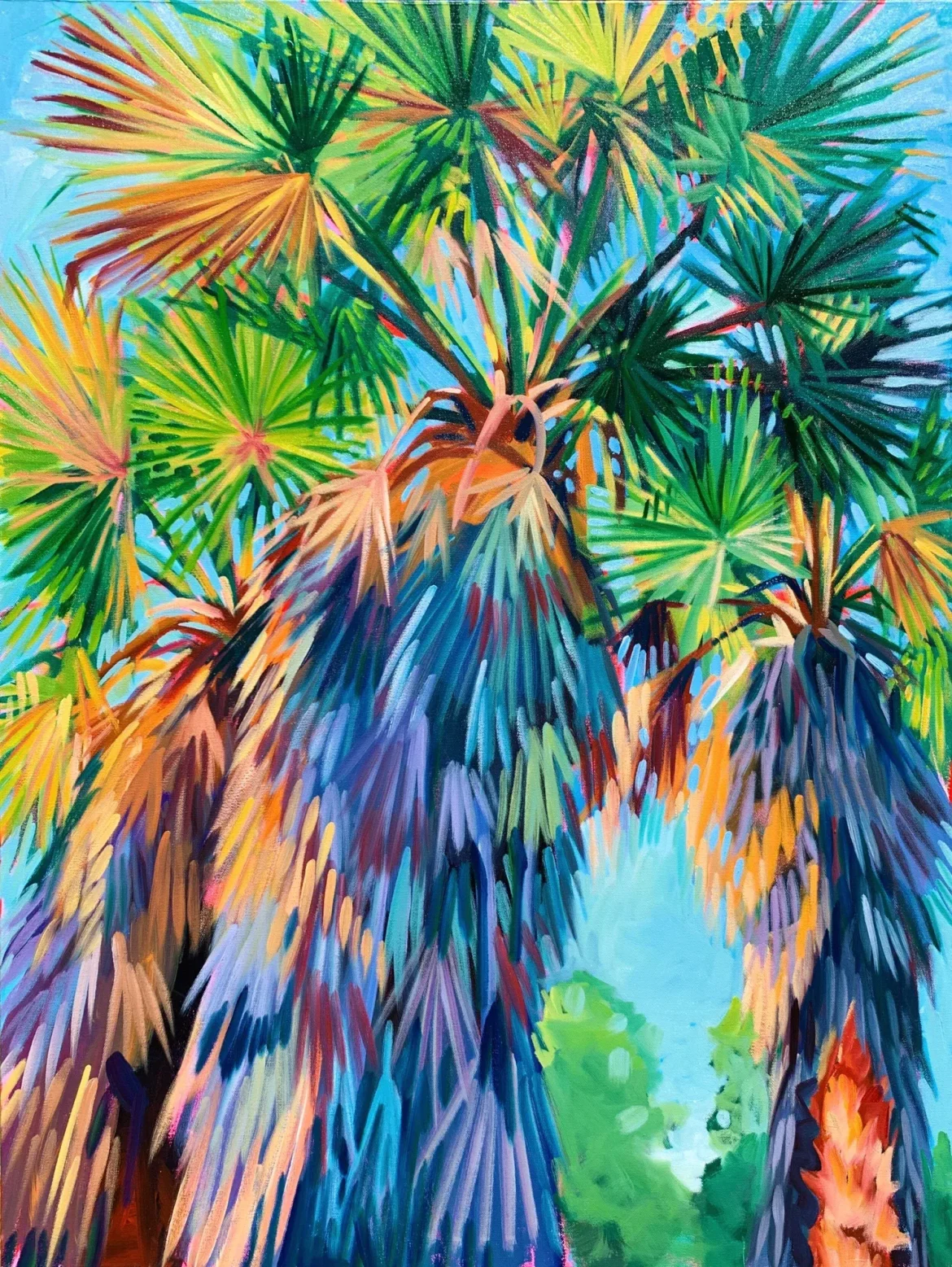 Abstract Palm Painting