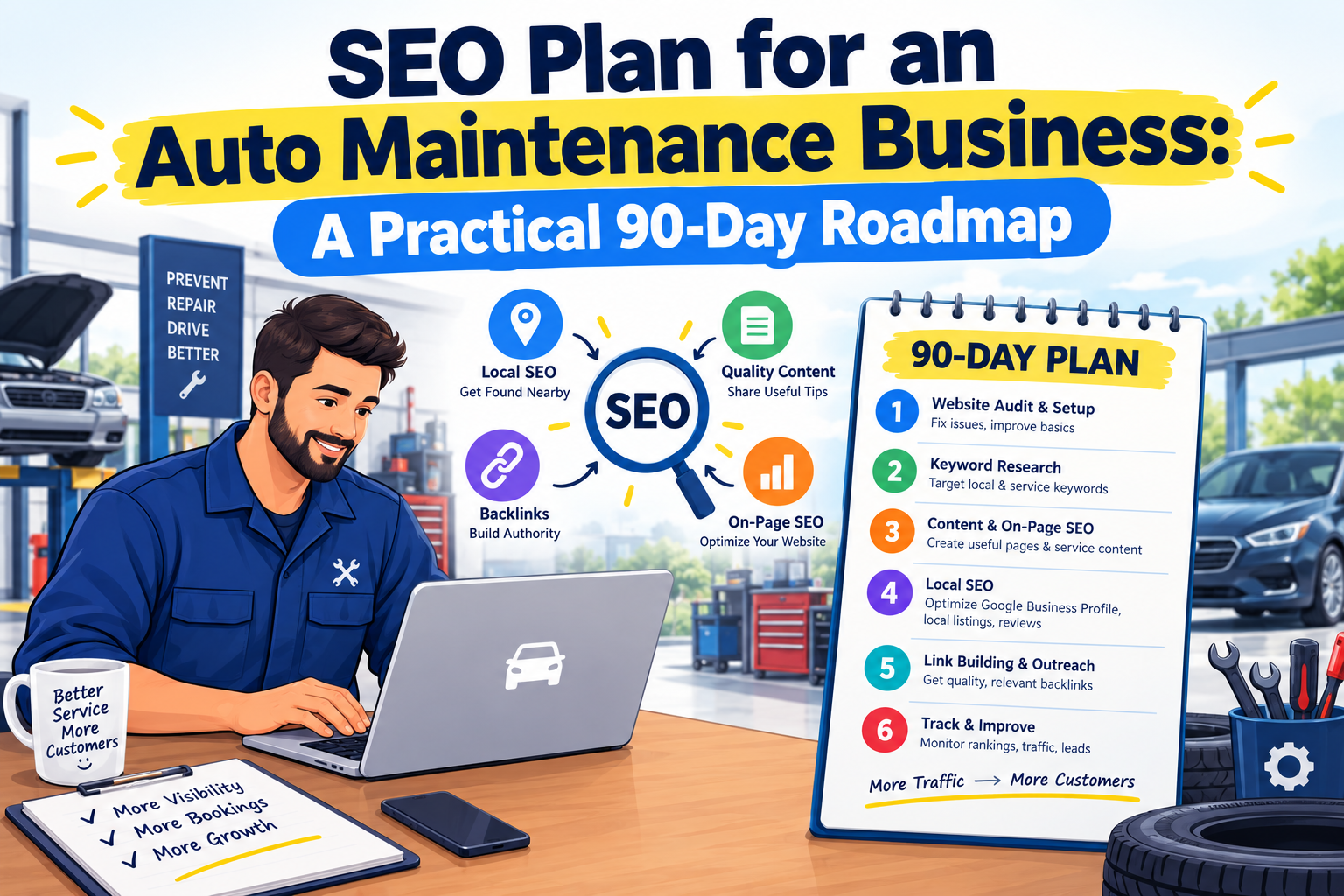 SEO Plan for an Auto Maintenance Business: A Practical 90-Day Roadmap